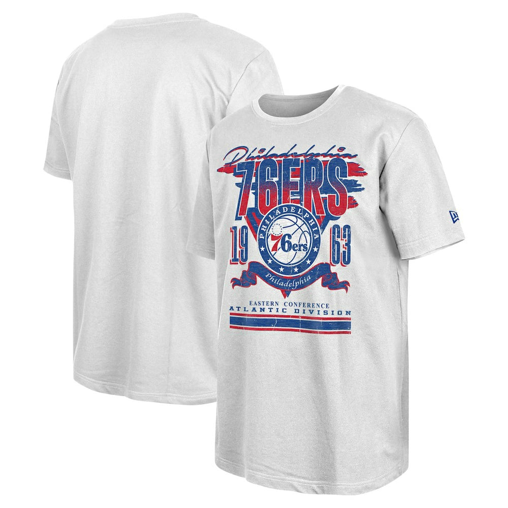 White Philadelphia 76ers Sport Classics Oversized T-Shirt | NBA