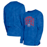 Royal Philadelphia 76ers Unisex Oversized Essentials Enzyme Wash Long Sleeve T-Shirt | NBA