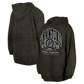 Charcoal San Antonio Spurs Unisex Oversized Essentials Pigment Wash Fleece Pullover Hoodie | NBA