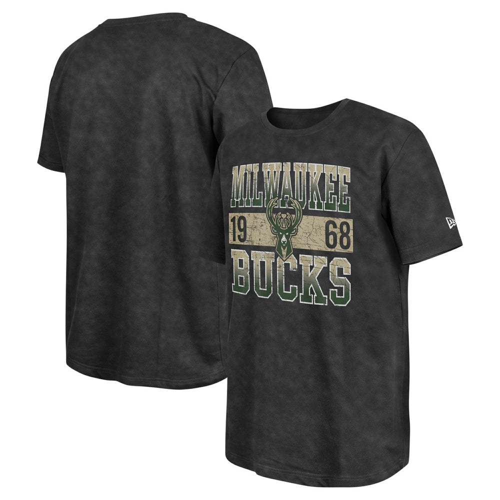 Black Milwaukee Bucks Enzyme Washed Oversized T-Shirt | NBA