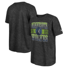 Black Minnesota Timberwolves Enzyme Washed Oversized T-Shirt | NBA
