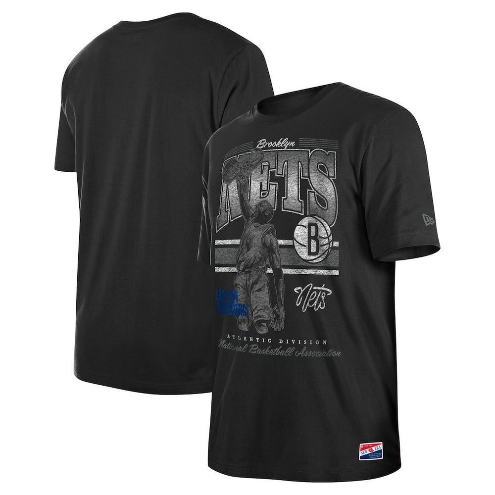Black Brooklyn Nets Enzyme Wash Oversized T-Shirt | NBA