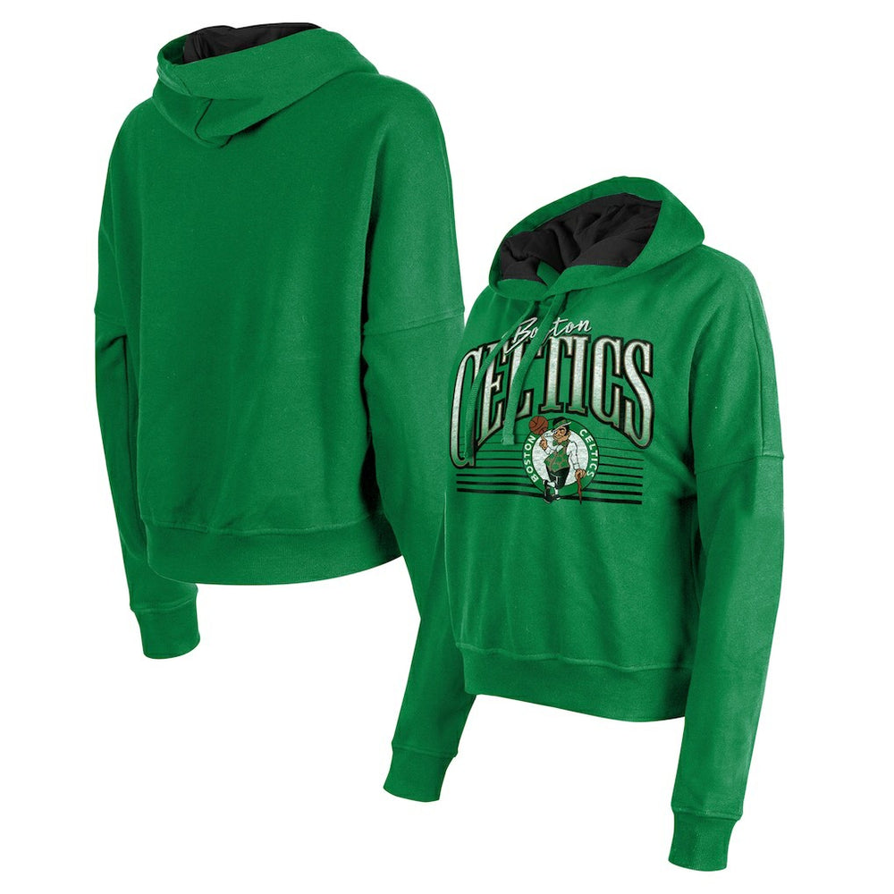 Kelly Green Boston Celtics Women's Boxy Pullover Hoodie | NBA