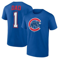 Chicago Cubs Father's Day #1 Dad T-Shirt - MLB T-shirts