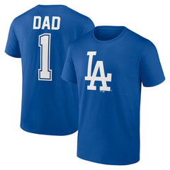 Los Angeles Dodgers Father's Day #1 Dad T-Shirt - MLB T-shirts
