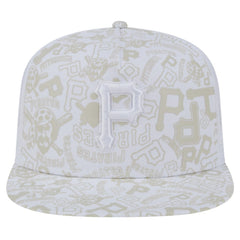 Pittsburgh Pirates New Era Logo Dunes A-Frame Trucker 9FIFTY Snapback Hat - MLB Hats