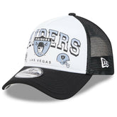 Las Vegas Raiders Retro Wordmark A-Frame 9FORTY Adjustable Hat | NFL Outlet