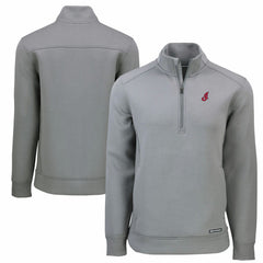 Cleveland Guardians Cutter & Buck Cooperstown Collection Roam Eco Recycled Quarter-Zip Pullover - MLB Pullover