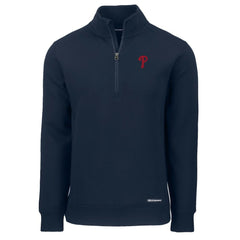 Philadelphia Phillies Cutter & Buck Roam Eco Recycled Quarter-Zip Pullover - MLB Pullover