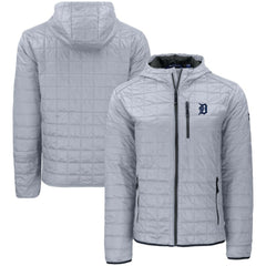Detroit Tigers Cutter & Buck Rainier Primaloft Eco Full-Zip Hooded Jacket - MLB Jackets
