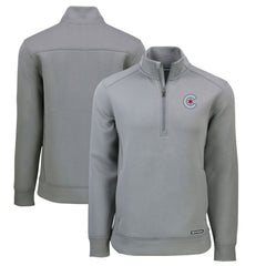 Chicago Cubs Cutter & Buck City Connect Roam Eco Recycled Quarter-Zip Pullover - MLB Pullover