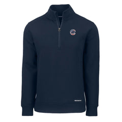 Chicago Cubs Cutter & Buck Americana Roam Eco Recycled Quarter-Zip Sweatshirt - MLB Sweatshirts
