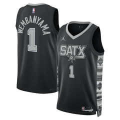 Black Victor Wembanyama San Antonio Spurs Jordan Brand Unisex Swingman Jersey | NBA