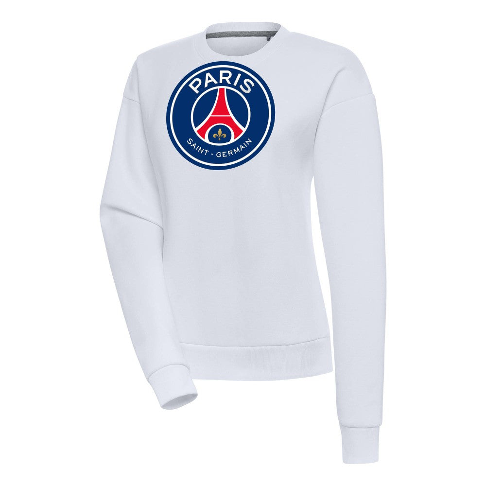 Paris Saint-Germain Women's Takeover Crewneck Pullover Sweatshirt on sale - White