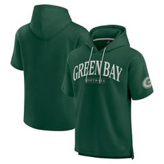 Green Bay Packers Unisex Elements Ready Short Sleeve Pullover Hoodie | NFL Hot
