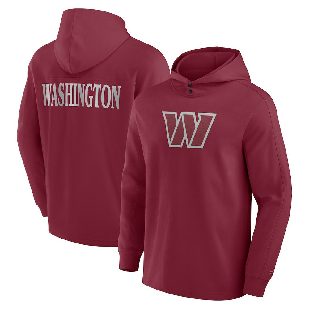 Washington Commanders Elements Blaze Tri-Blend Long Sleeve Hoodie T-Shirt | NFL US