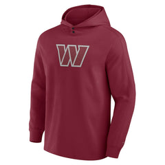 Washington Commanders Elements Blaze Tri-Blend Long Sleeve Hoodie T-Shirt | NFL US