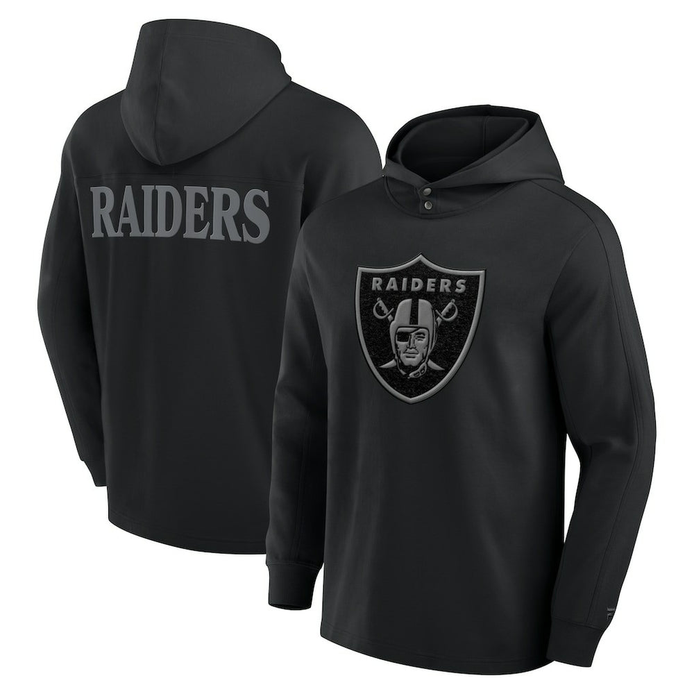Las Vegas Raiders Elements Blaze Tri-Blend Long Sleeve Hoodie T-Shirt | NFL On sale