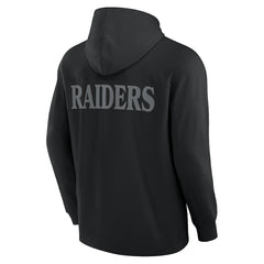 Las Vegas Raiders Elements Blaze Tri-Blend Long Sleeve Hoodie T-Shirt | NFL On sale
