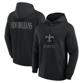 New Orleans Saints Elements Blaze Tri-Blend Long Sleeve Hoodie T-Shirt | NFL Discount