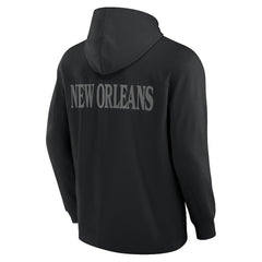 New Orleans Saints Elements Blaze Tri-Blend Long Sleeve Hoodie T-Shirt | NFL Discount