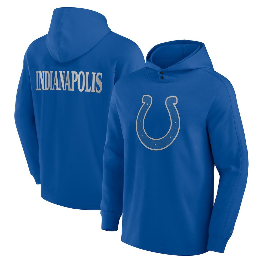 Indianapolis Colts Elements Blaze Tri-Blend Long Sleeve Hoodie T-Shirt | NFL Online