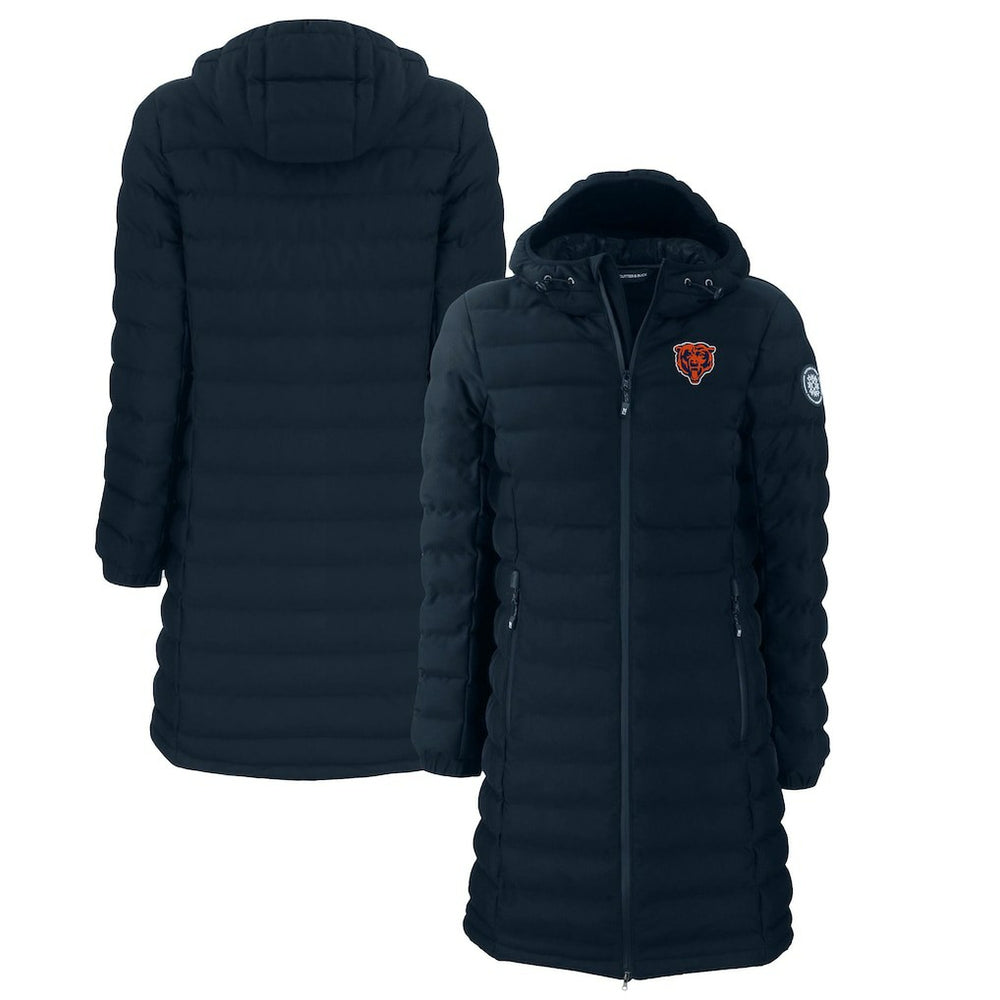 Chicago Bears Cutter & Buck Women's Throwback Logo Mission Ridge Repreve Eco Insulated Full-Zip Puffer Jacket | NFL Outlet