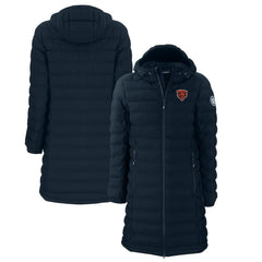 Chicago Bears Cutter & Buck Women's Throwback Logo Mission Ridge Repreve Eco Insulated Full-Zip Puffer Jacket | NFL Outlet