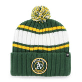 Oakland Athletics '47 Plateau Cuffed Knit Hat with Pom - MLB Hats