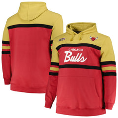 Red Chicago Bulls Big & Tall Hardwood Classics Head Coach Pullover Hoodie | NBA