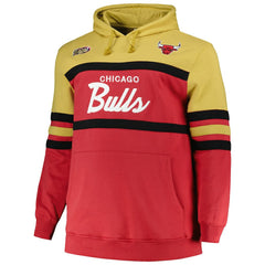 Red Chicago Bulls Big & Tall Hardwood Classics Head Coach Pullover Hoodie | NBA
