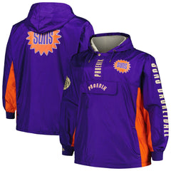 Purple Phoenix Suns Big & Tall Hardwood Classics Team OG 2.0 Anorak Hoodie Quarter-Zip Windbreaker Jacket | NBA