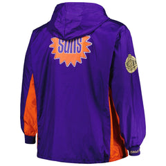Purple Phoenix Suns Big & Tall Hardwood Classics Team OG 2.0 Anorak Hoodie Quarter-Zip Windbreaker Jacket | NBA