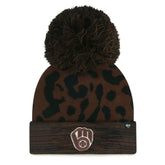 Milwaukee Brewers '47 Women's Rosette Cuffed Knit Hat with Pom - MLB Hats