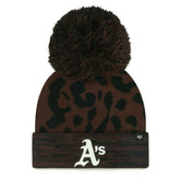 Athletics '47 Women's Rosette Cuffed Knit Hat with Pom - MLB Hats