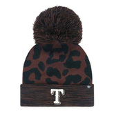 Texas Rangers '47 Women's Rosette Cuffed Knit Hat with Pom - MLB Hats