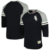 Chicago White Sox Mitchell & Ness Cooperstown Collection Legendary Raglan Slub Henley 3/4-Sleeve T-Shirt - MLB T-shirts