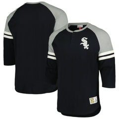 Chicago White Sox Mitchell & Ness Cooperstown Collection Legendary Raglan Slub Henley 3/4-Sleeve T-Shirt - MLB T-shirts