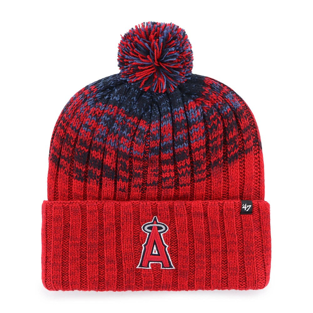 Los Angeles Angels '47 Youth Cascade Cuffed Knit Hat with Pom - MLB Hats