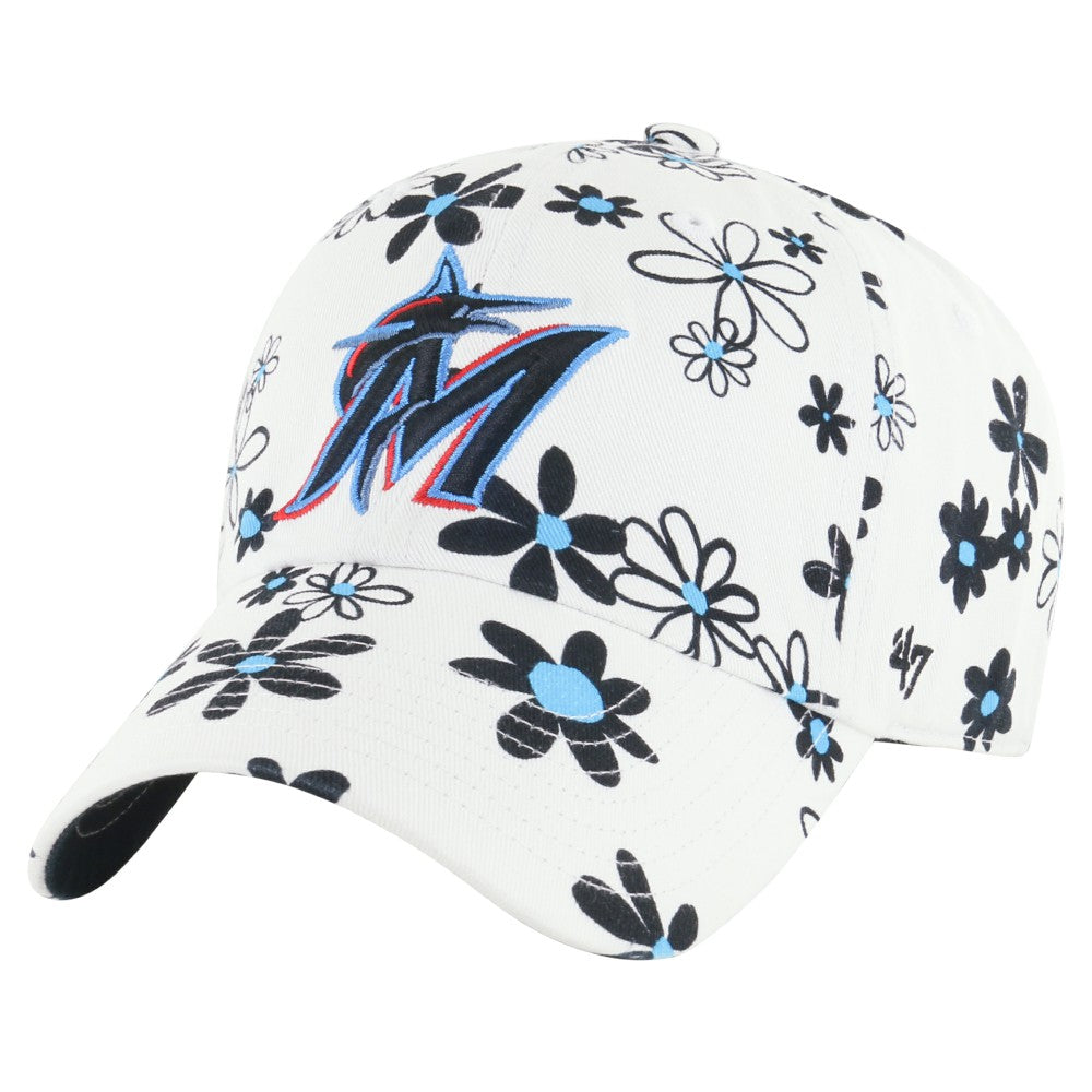 Miami Marlins '47 Girls Youth Daisy Delight Clean Up Adjustable Hat - MLB Hats