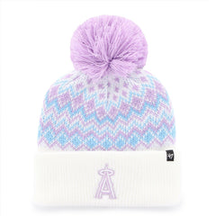 Los Angeles Angels '47 Girls Youth Elsa Cuffed Knit Hat with Pom - MLB Hats