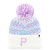 Pittsburgh Pirates '47 Girls Youth Elsa Cuffed Knit Hat with Pom - MLB Hats