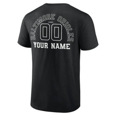 Baltimore Orioles Monochrome Personalized Name & Number T-Shirt - MLB T-shirts