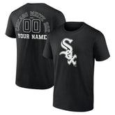 Chicago White Sox Monochrome Personalized Name & Number T-Shirt - MLB T-shirts