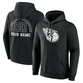 Cleveland Guardians Monochrome Personalized Name & Number Pullover Hoodie - MLB Hoodies