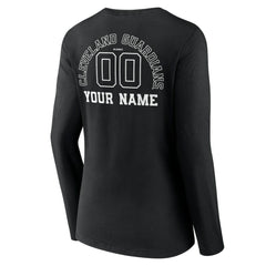 Cleveland Guardians Women's Monochrome Personalized Name & Number Long Sleeve V-Neck T-Shirt - MLB T-shirts