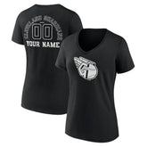 Cleveland Guardians Women's Monochrome Personalized Name & Number V-Neck T-Shirt - MLB T-shirts