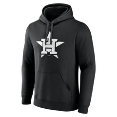 Houston Astros Monochrome Personalized Name & Number Pullover Hoodie - MLB Hoodies