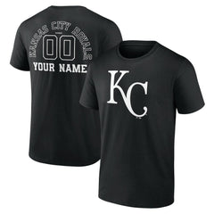 Kansas City Royals Monochrome Personalized Name & Number T-Shirt - MLB T-shirts