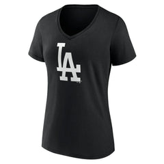 Los Angeles Dodgers Women's Monochrome Personalized Name & Number V-Neck T-Shirt - MLB T-shirts